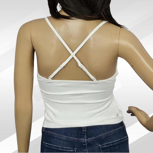 2/$50 WeWoreWhat Optic White Sport Cami Size S | Minimalist Activewear Top - Picture 4 of 8